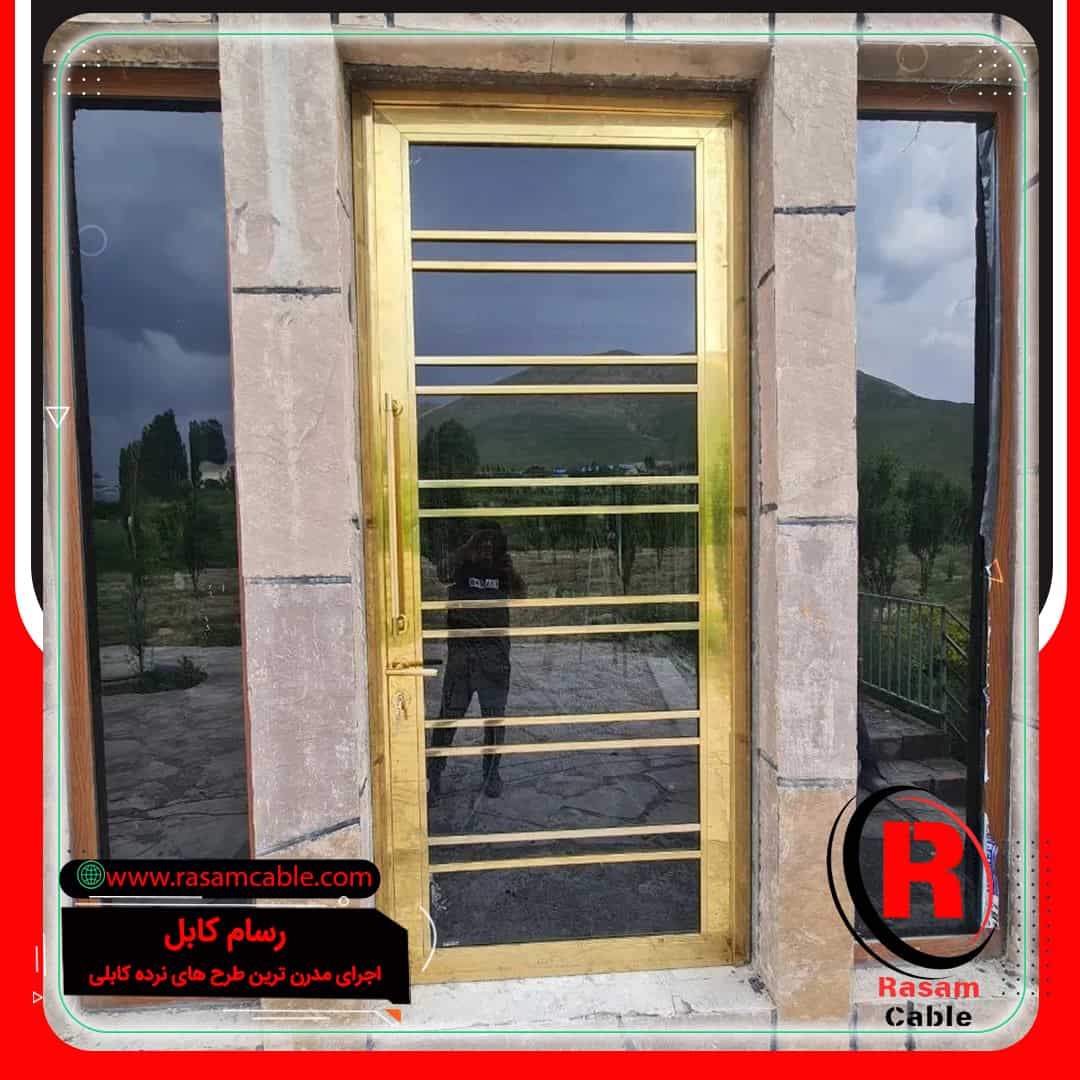 درب استیل طلایی - قیمت درب استیل طلایی