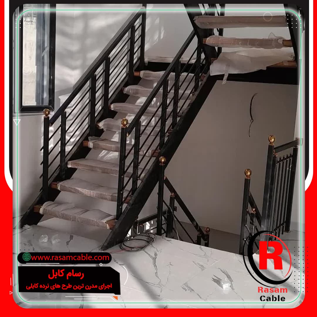 نرده استیل راه پله