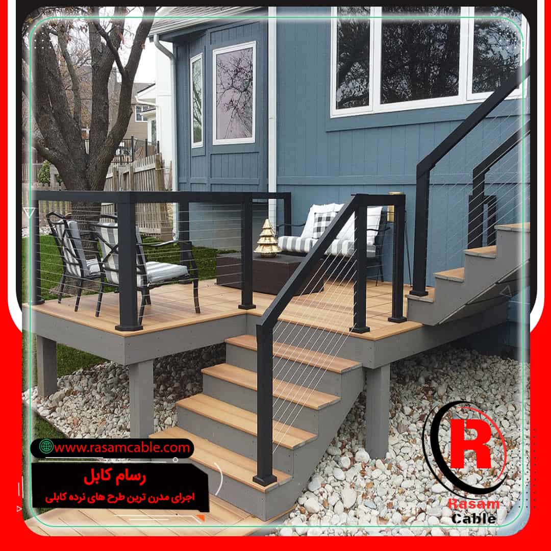 اجرای نرده سیم بکسلی کیش