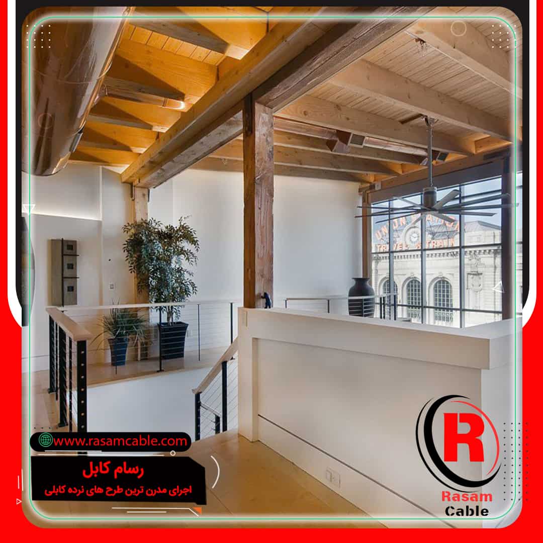 نرده کابلی پله