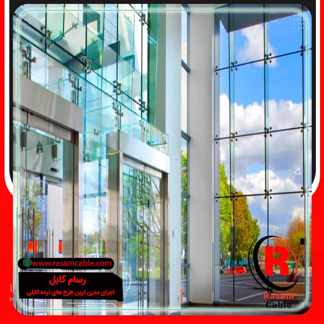 اجرای نمای شیشه ای اسپایدر