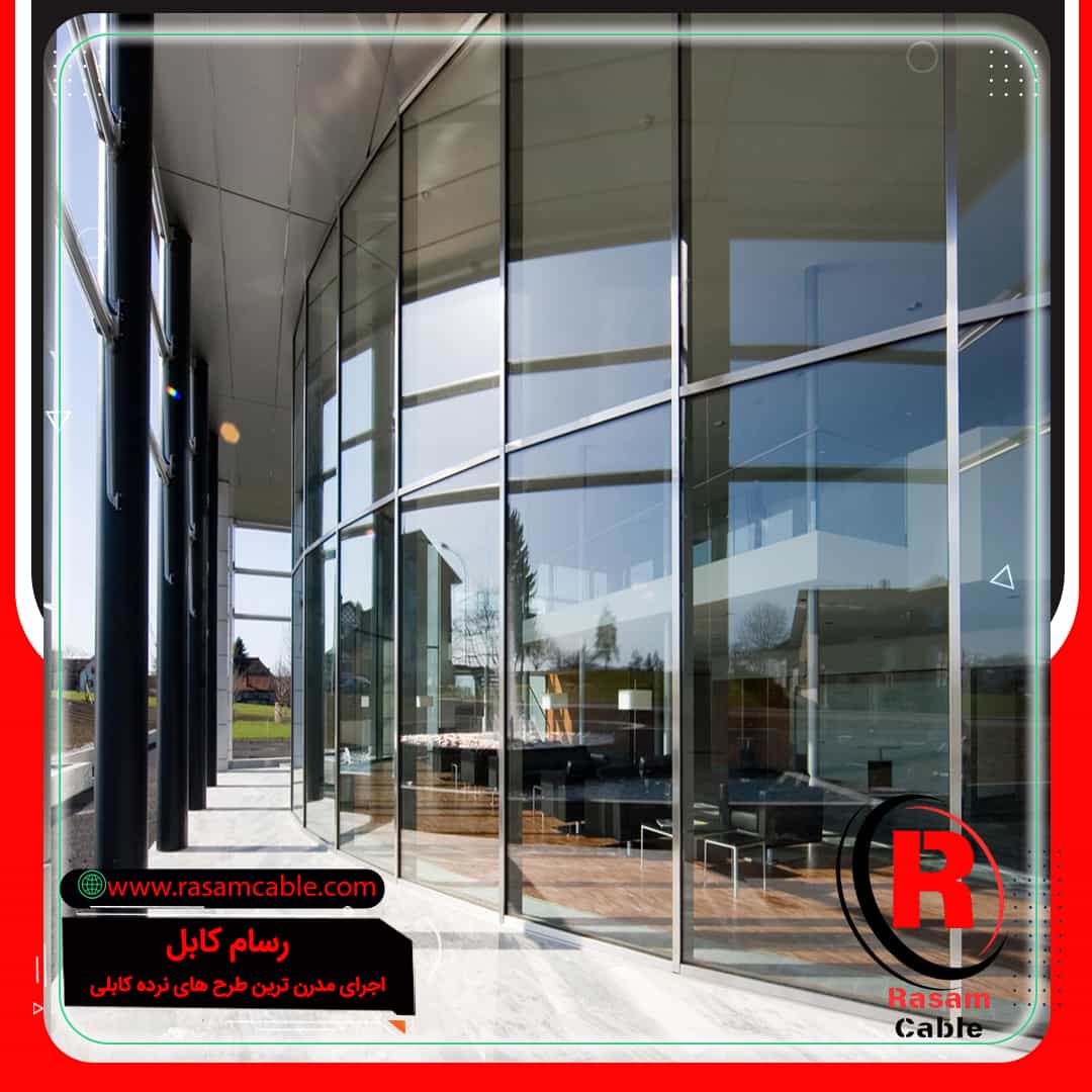 قیمت نمای شیشه ای اسپایدر