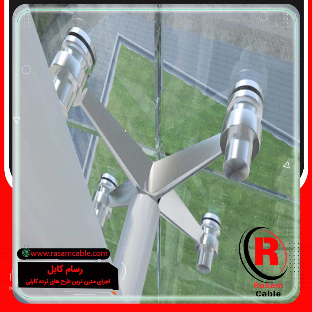 یراق آلات و اتصالات نمای شیشه ای اسپایدر