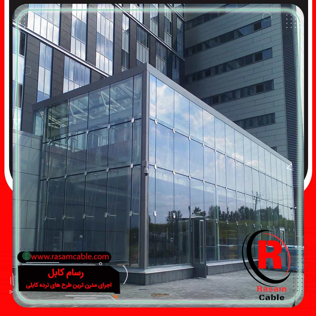 اجرای نمای شیشه ای مدرن شمال