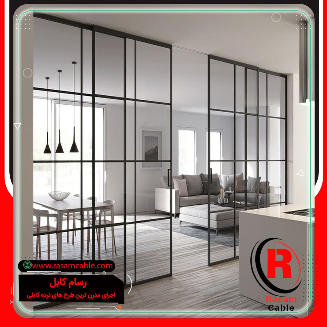 نصب پارتیشن شیشه ای