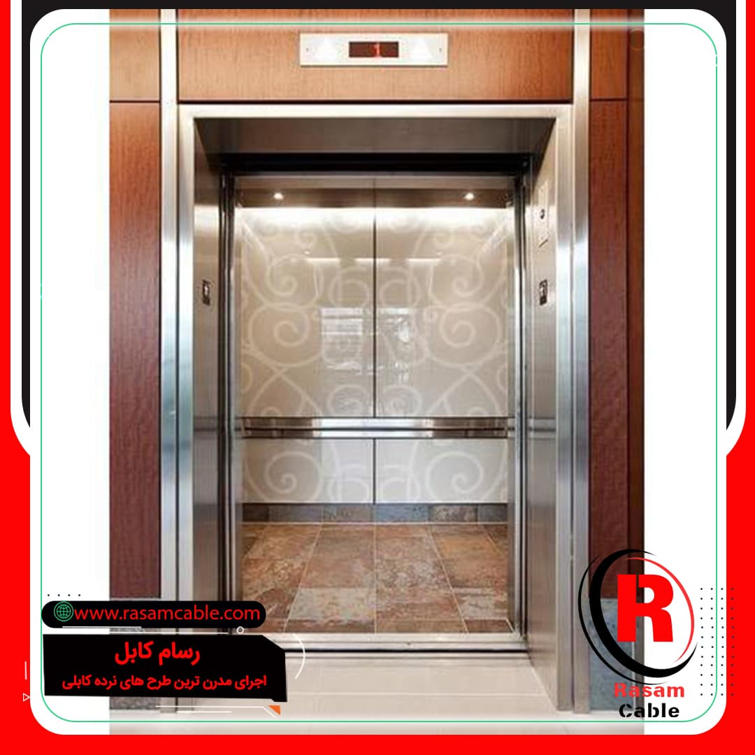 روکش استیل درب آسانسور