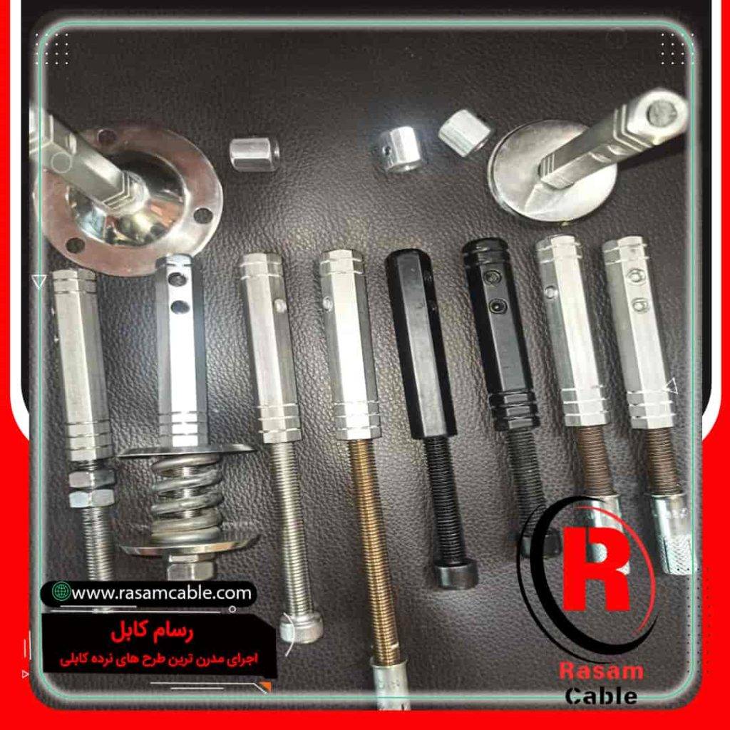 یراق و اتصالات نرده کابلی-اتصالات نرده سیم بکسلی