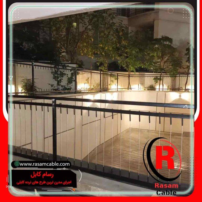 قیمت نرده کابلی عمودی