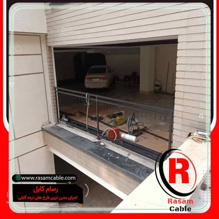 بهترین نرده کابلی عمودی تراس تهران