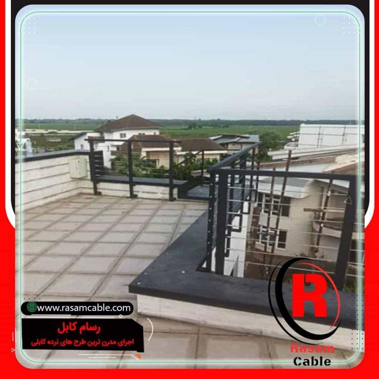 ساخت جان پناه کابلی پشت بام کیش
